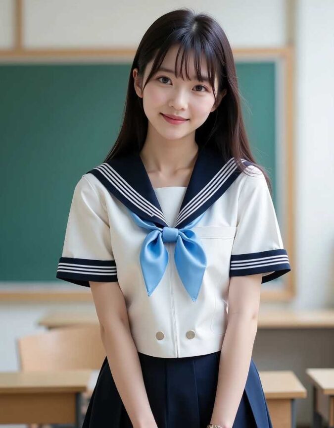 セーラー服の王道美少女JKジュニアアイドル