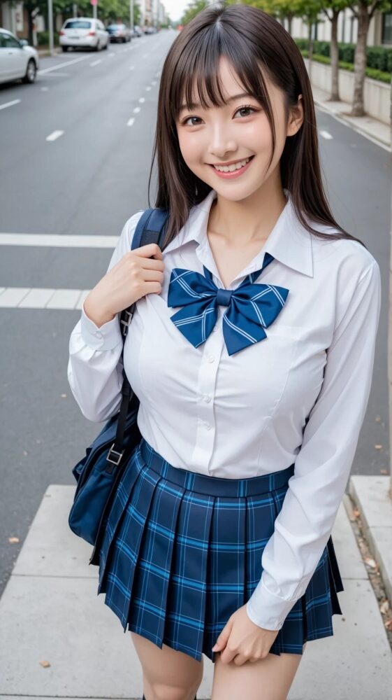 女子高生ジュニアアイドルの制服グラビア