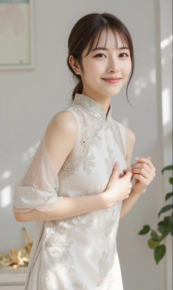 女子高生ジュニアアイドルのチャイナドレスグラビア
