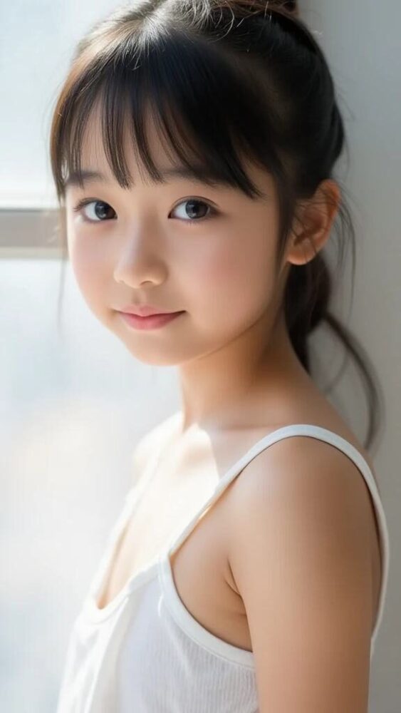 透明感のあるJSジュニアアイドルのグラビア